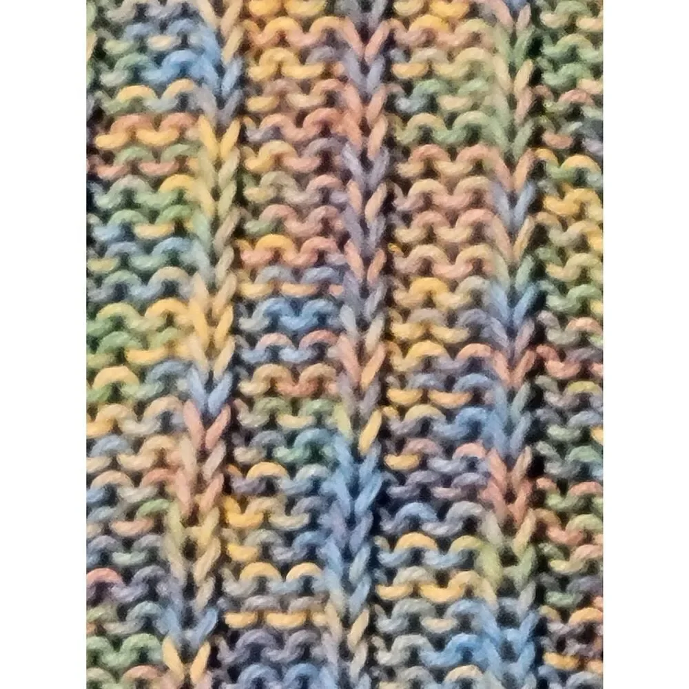 Afghan Handmade Crochet Throw Lap Wheelchair Blanket multi pastel colors‎ 34 x34